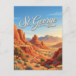 St. George, Utah Postkarte