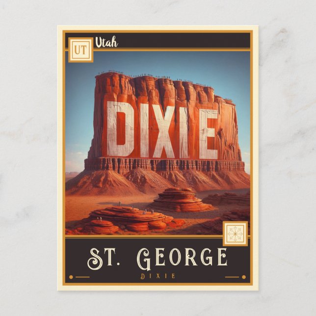 St. George, Utah | VINTAG Postkarte (Vorderseite)