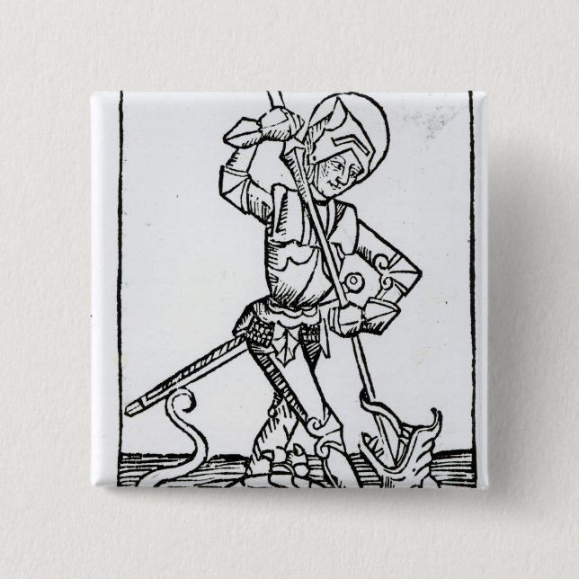 St George, vom 'Liber Chronicarum Button (Vorderseite)