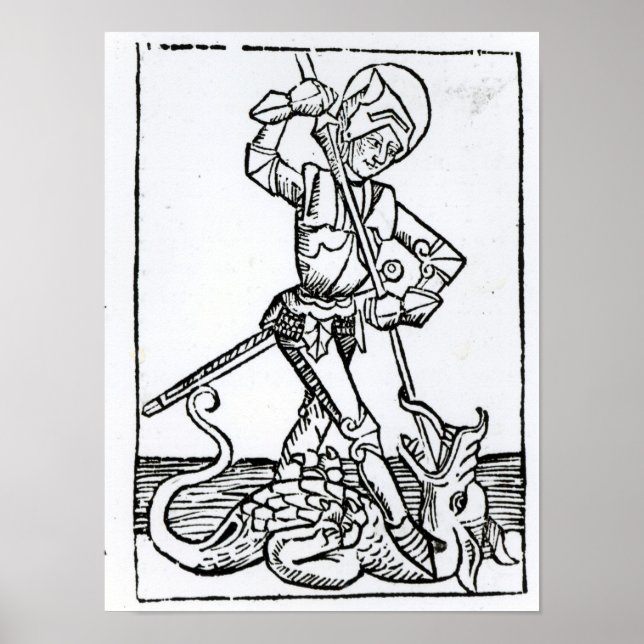 St. George, vom 'Liber Chronicarum' Poster (Vorne)