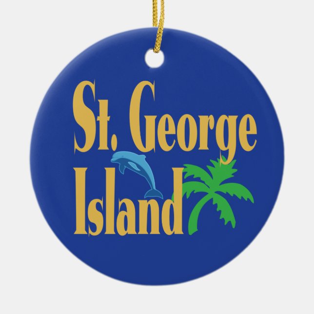 St- Georgeinsel Florida Keramik Ornament (Vorne)
