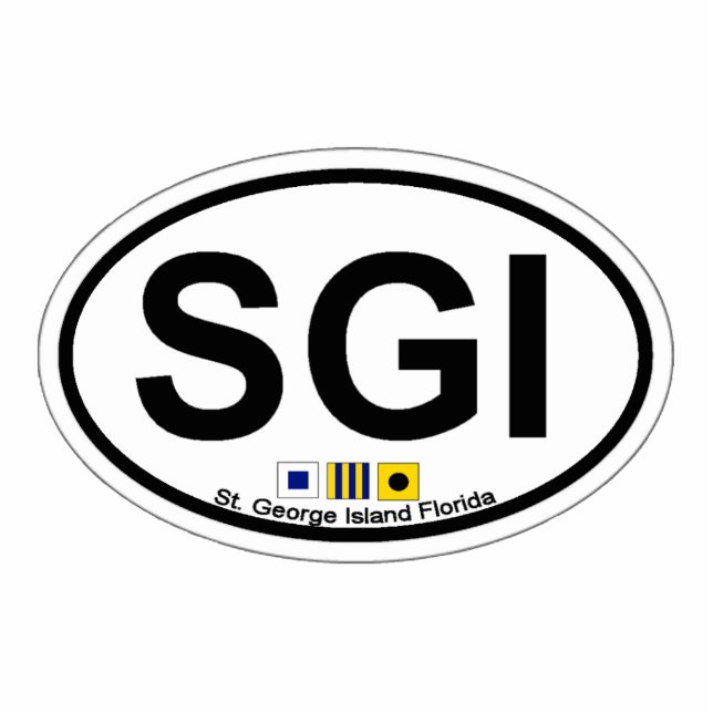 St- Georgeinsel Fotoskulptur Magnet (Vorne)
