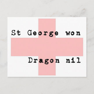 St. George's Day Postkarte