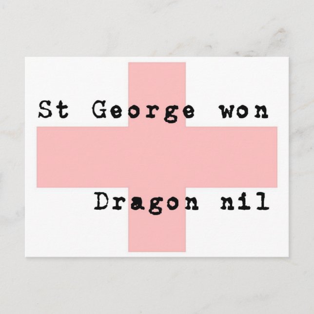 St. George's Day Postkarte (Vorderseite)