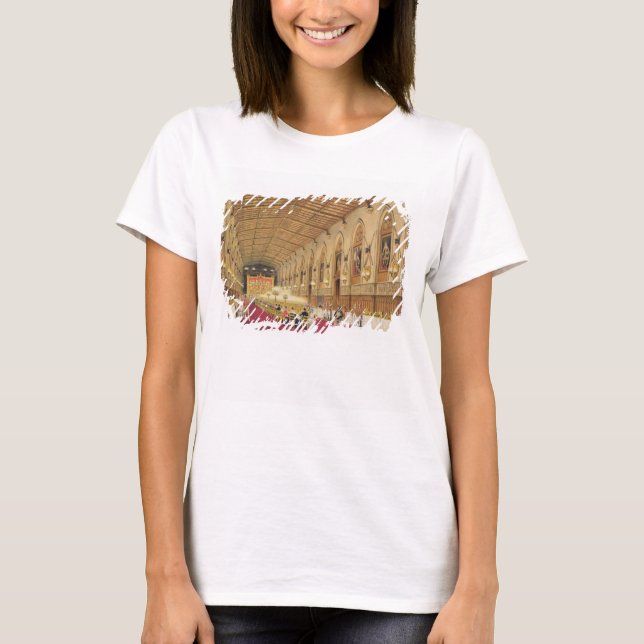 St. George's Hall, Windsor Castle, 1838 (Farbe bel T-Shirt (Vorderseite)