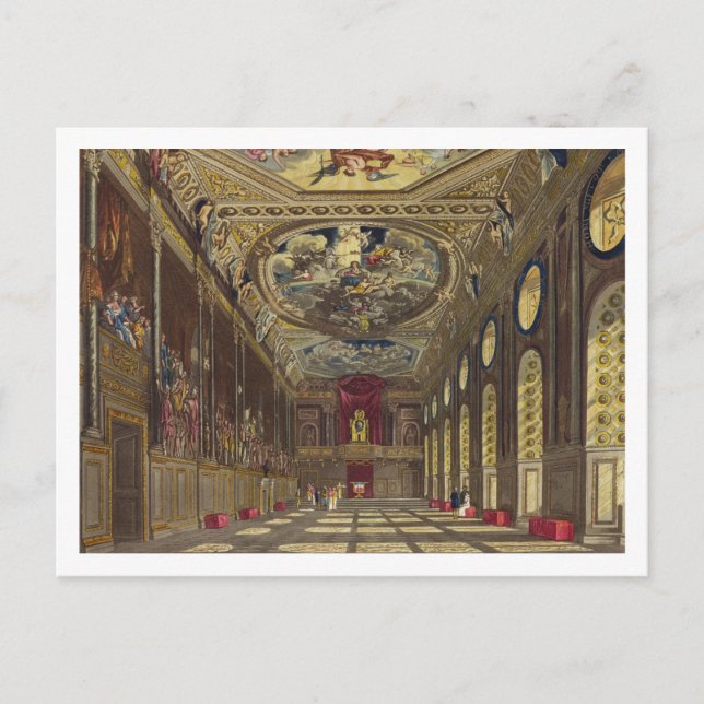 St. George's Hall, Windsor Castle, von 'Royal Res Postkarte (Vorderseite)