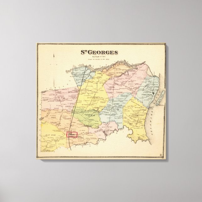 St Georges Leinwanddruck (Vorderseite)