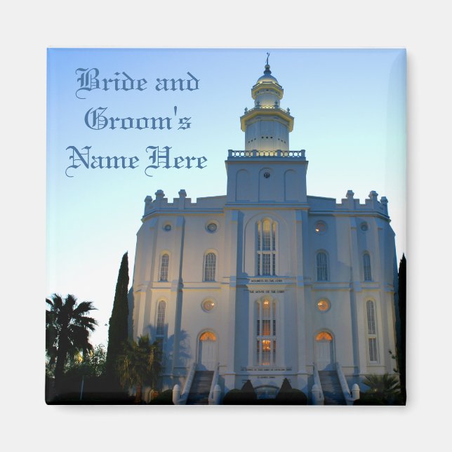 St. GeorgeTemple-Magnet-Customizable Magnet (Vorne)
