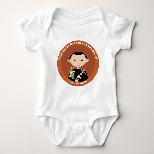 St. Gerard Majella Baby Strampler (Vorderseite)