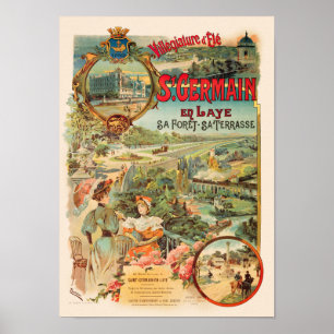St-Germain-en-Laye Poster vintage 1902