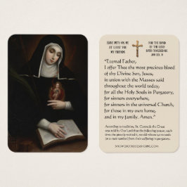 St. Gertrude, die Große Klägerin, Heilige Karte