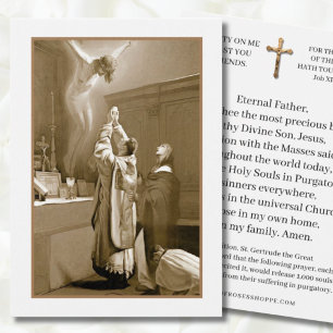 St. Gertrude Priest bieten Mass Jungfrau Mary Bete
