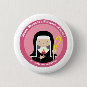 St. Gertrude the Great Button