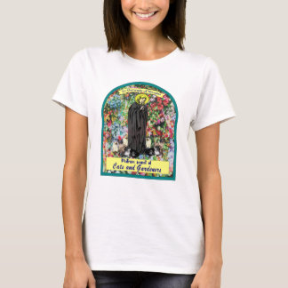 St. Gertrude von Nivelles Schutzpatron der Katzen T-Shirt