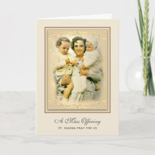 St. Gianna Beretta Molla katholische Messopfer Karte