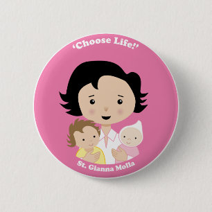 St. Gianna Molla Button