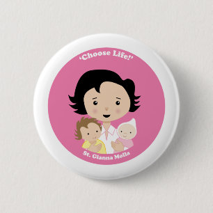 St. Gianna Molla Button