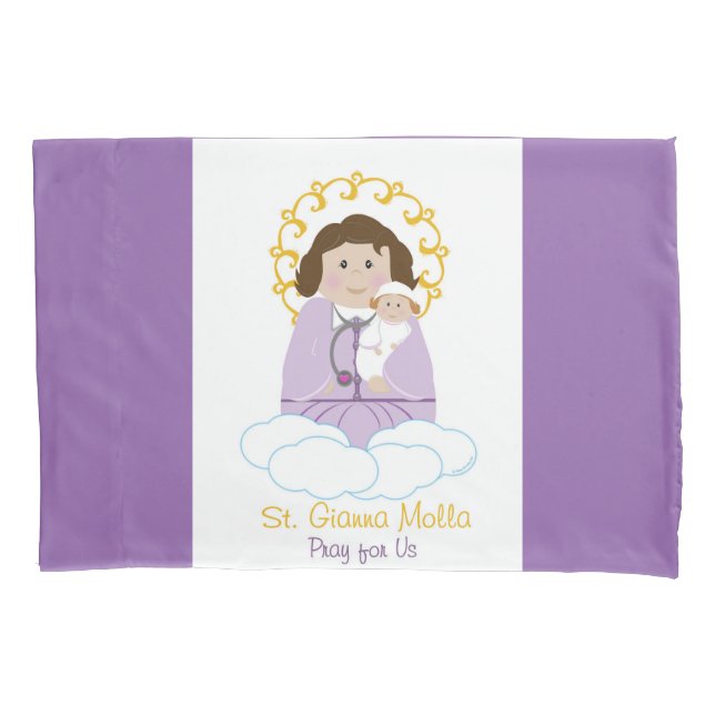 St. Gianna Molla Kissenbezug (Vorderseite)