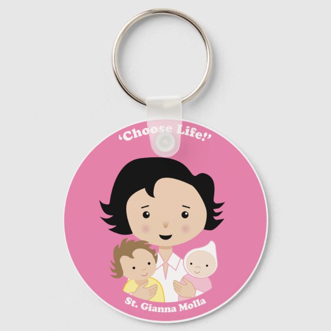 St. Gianna Molla Schlüsselanhänger (Vorderseite)