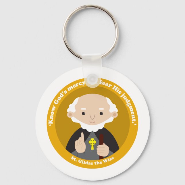 St. Gildas the Wise Schlüsselanhänger (Vorderseite)