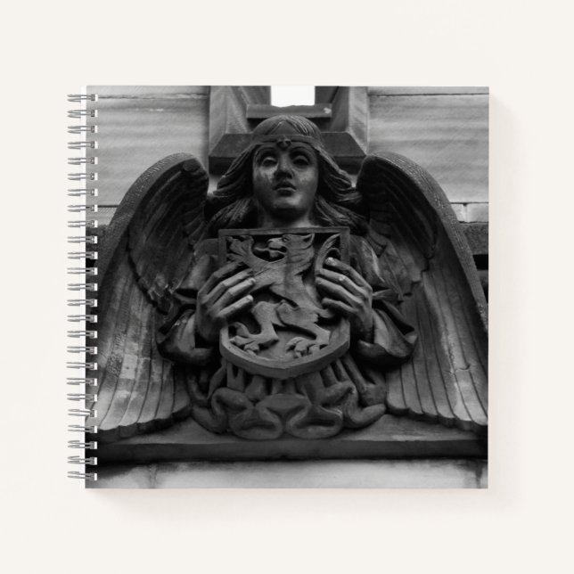 St. Giles Cathedral Angel Foto Notebook Notizbuch (Vorderseite)