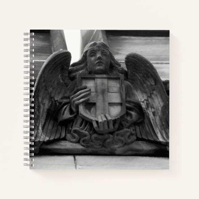 St Giles Cathedral Angel Foto Notebook Notizbuch (Vorderseite)