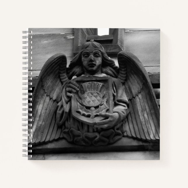 St. Giles Cathedral Angel Foto Notebook Notizbuch (Vorderseite)