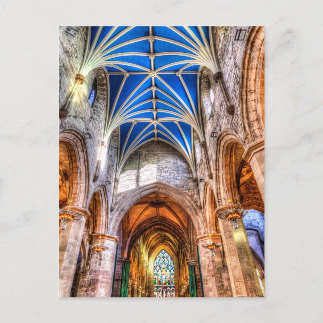 St Giles Cathedral Edinburgh Postkarte (Vorderseite)
