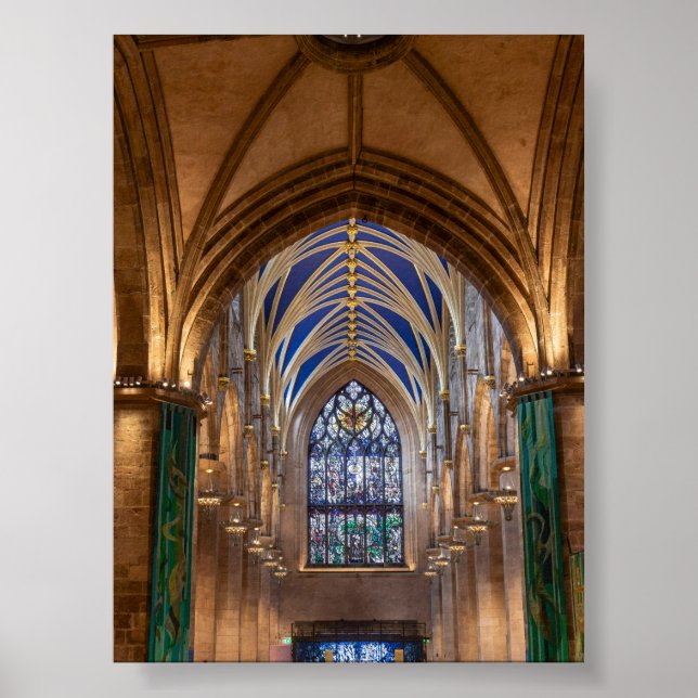 St Giles Cathedral in Edimburgh Poster (Vorne)