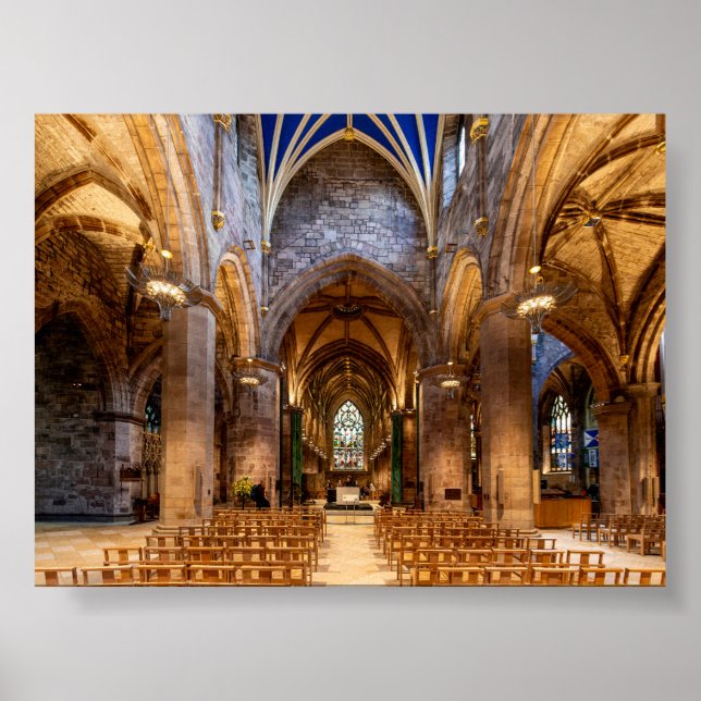 St Giles Kathedrale in Edinburgh Poster (Vorne)