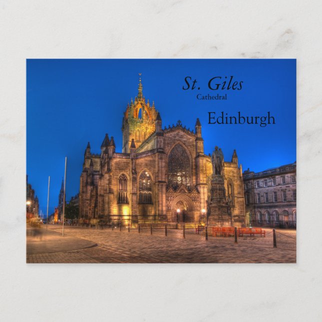 St. Giles Kathedrale Postkarte (Vorderseite)