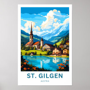 St. Gilgen Austria Travel Print Poster