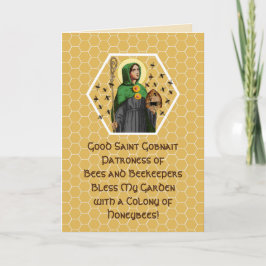 St. Gobnait von Ballyvourney (SAE 003) Grußwagen Karte