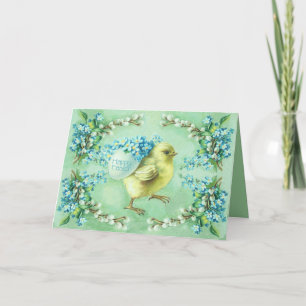 st_green_chick feiertagskarte