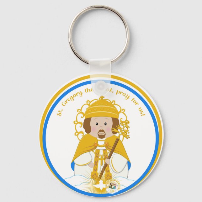 St. Gregory, die Große Medaille Schlüsselanhänger (Vorderseite)