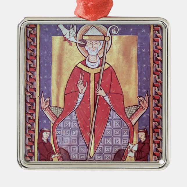 St Gregory Ornament Aus Metall (Vorne)