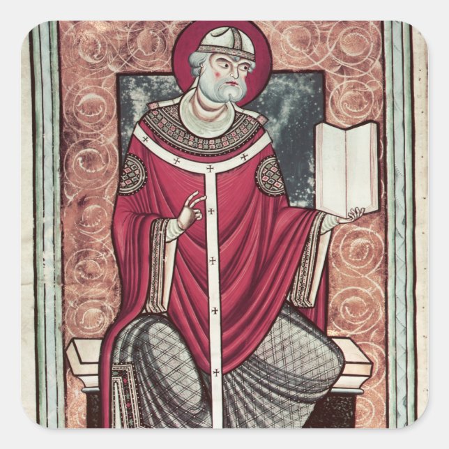 St. Gregory Quadratischer Aufkleber (Vorderseite)