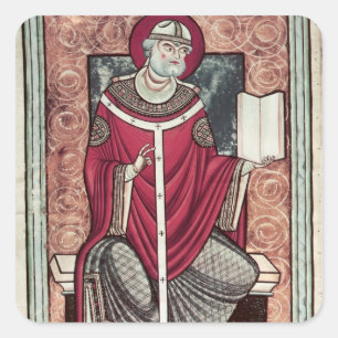 St. Gregory Quadratischer Aufkleber