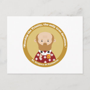 St. Gregory von Nazianzus Postkarte