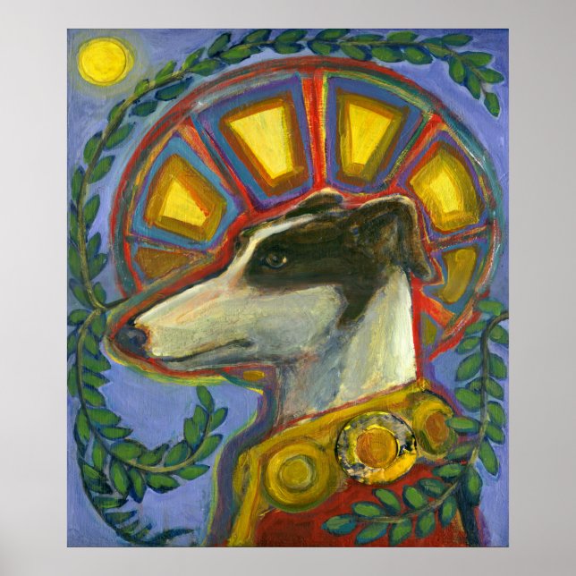 St. Guinefort the Greyhound Print Poster (Vorne)