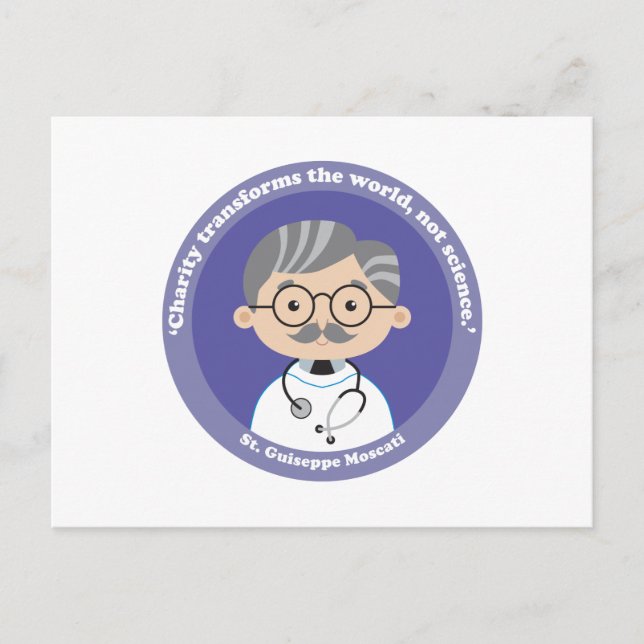 St. Guiseppe Moscati Postkarte (Vorderseite)