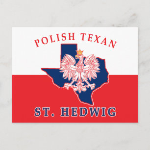 St. Hedwig Polnisch Texan Postkarte