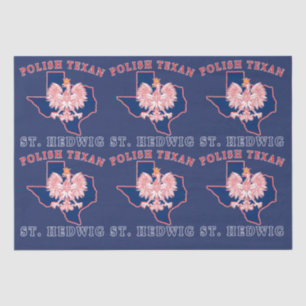 St. Hedwig Polnisch Texan Seidenpapier