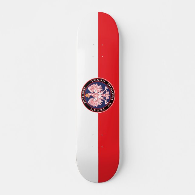 St. Hedwig Round Polish Texan Skateboard (Vorne)