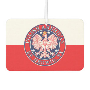 St. Hedwig Texas Polnischer Adler Autolufterfrischer