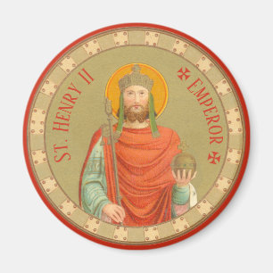 St. Heinrich II., Kaiser (BBS 10) Runde Magnet