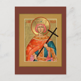 St. Helen Prayer Card Postkarte