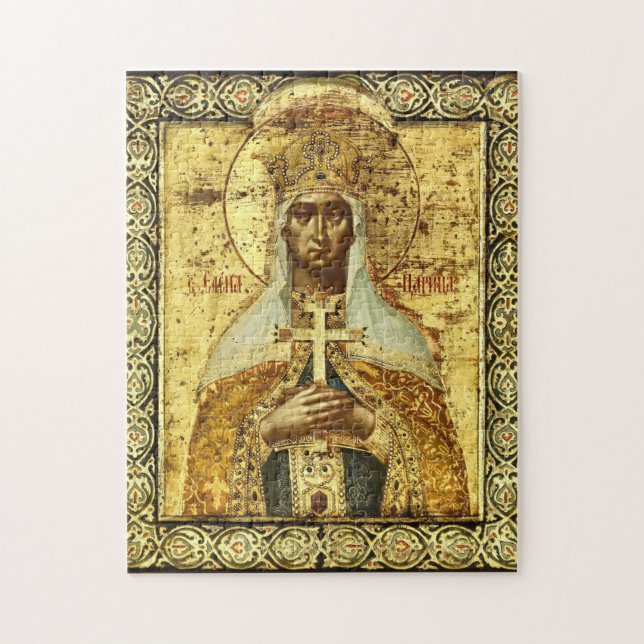 St. Helena Equalito-the-Apostles Orthodox Icon (Vertikal)