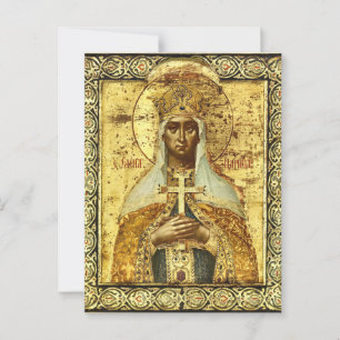 St. Helena Equalito-the-Apostles Orthodox Icon Postkarte