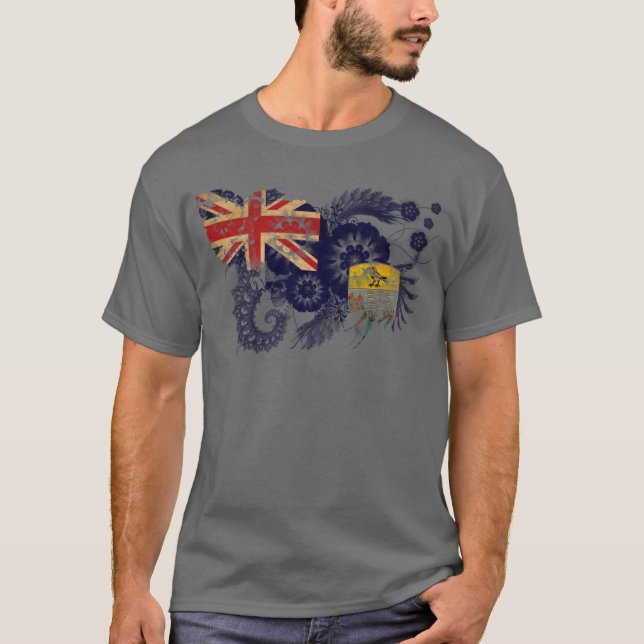 St. Helena Flagge T-Shirt (Vorderseite)